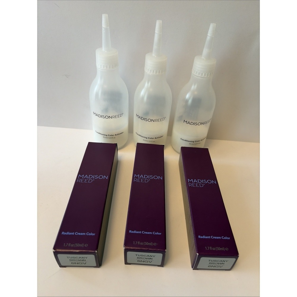 Madison Reed Radiant Cream Color Lot 3 Tuscany Brown 6NGV (no Wipe/remover) NEW